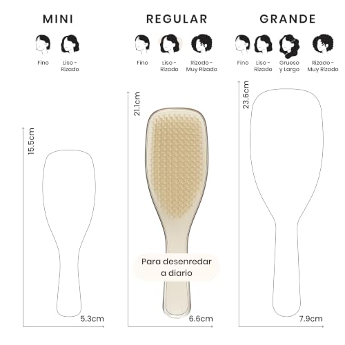 Thumbnail 2 de Tangle Teezer Ultimate Detangler Hairbrush: cepillo desenredante cromado champán para todo tipo de pelo