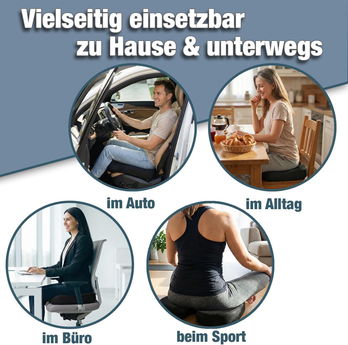 Thumbnail 5 de Sitzkissen orthopädisch Steißbeinkissen Medium 60-90 kg