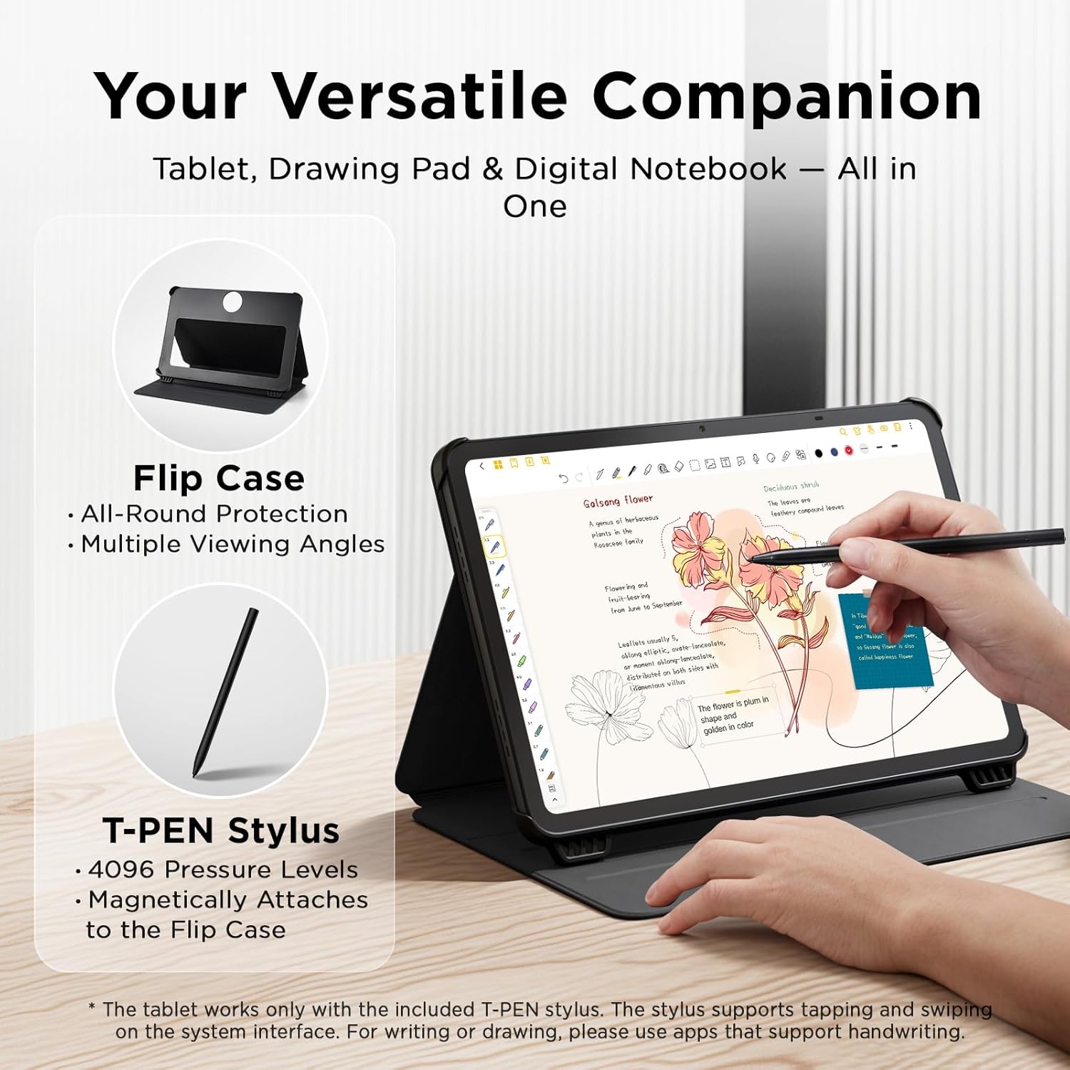 Thumbnail 1 de TCL NXTPAPER 11 Gen 2 Android Tablet (11-Inch Drawing Pad + Digital Notebook) with Stylus & Flip Case, NXTPAPER 4.0 Display