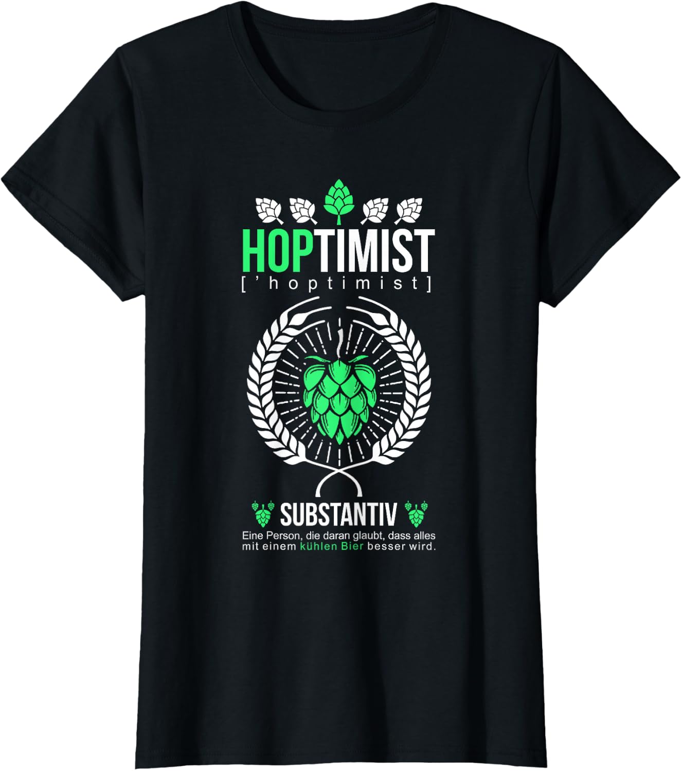 Thumbnail 4 de HOPTIMIST Biertrinker Shirt T-Shirt