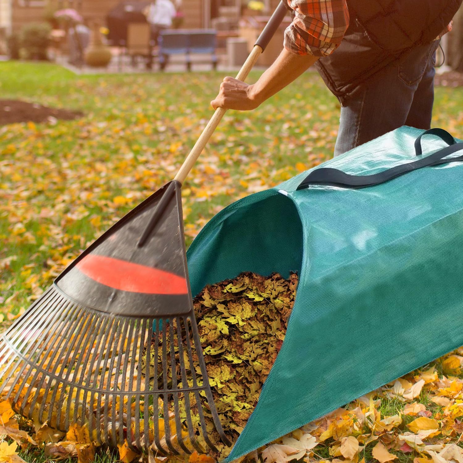 Thumbnail 3 de Singwow Dustpan Type Garden Waste Bag 200L x 2 – Reusable Heavy Duty Leaf Collectors