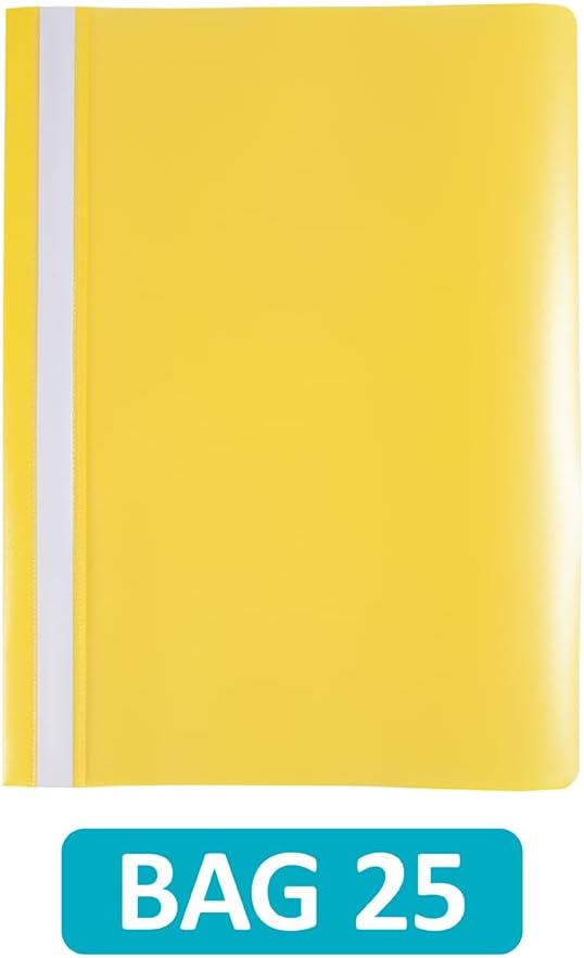 Detalle de Hamelin A4 Yellow Polypropylene Project Folders, Pack of 25