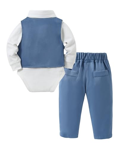 Thumbnail 6 de ZOEREA Baby Boys Formal Suit 0-18 Months – Gentleman Outfits Set in Blue