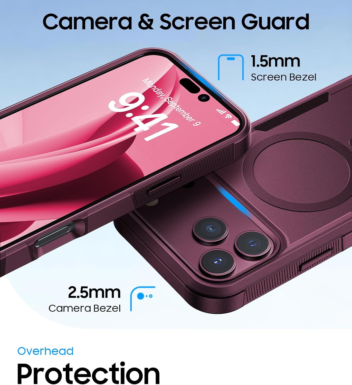 Thumbnail 4 de DEVISELOVE iPhone 18 Pro Max Case, Dual-Layer Rugged MagSafe Design