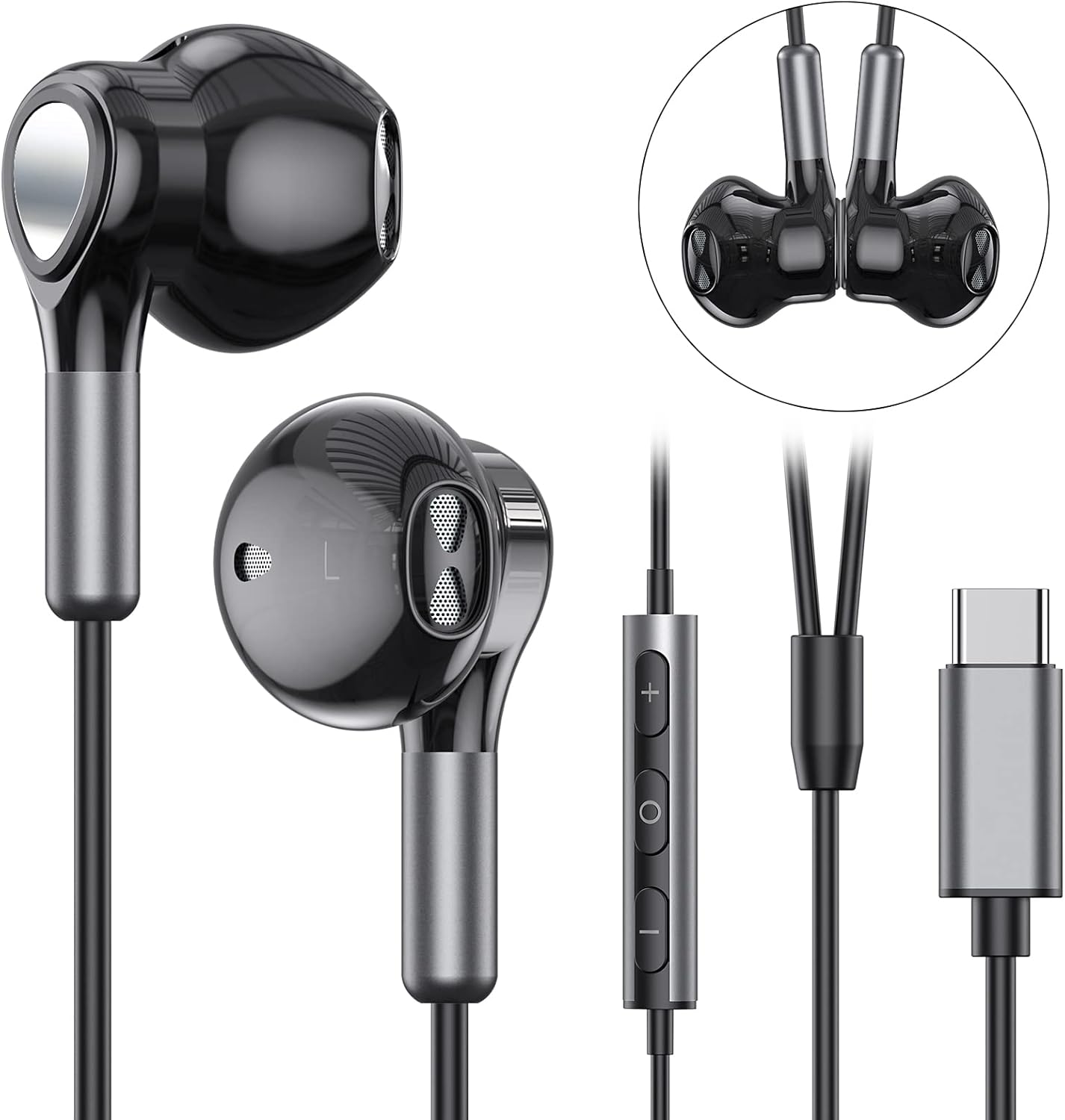 Detalle 2 de BENEWY USB C Kopfhörer mit Mikrofon