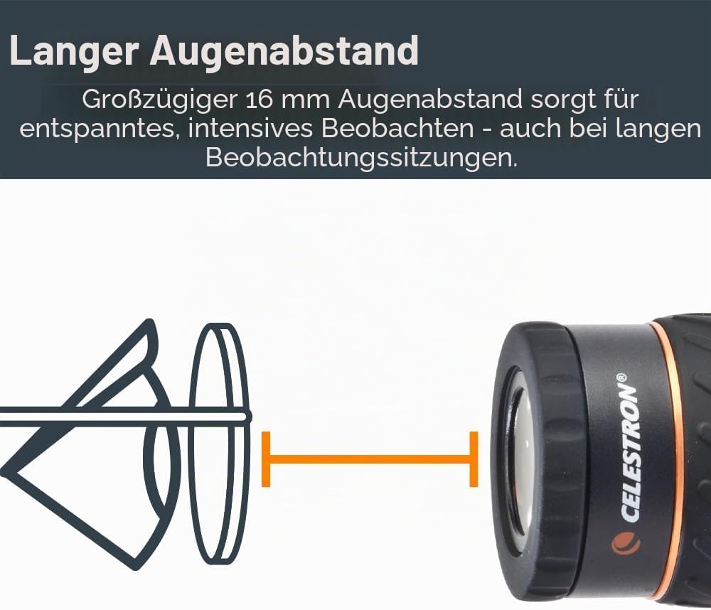 Detalle de Celestron 93423 X-CEL LX Serie – 1,25 Zoll Okular 9 mm (Schwarz)