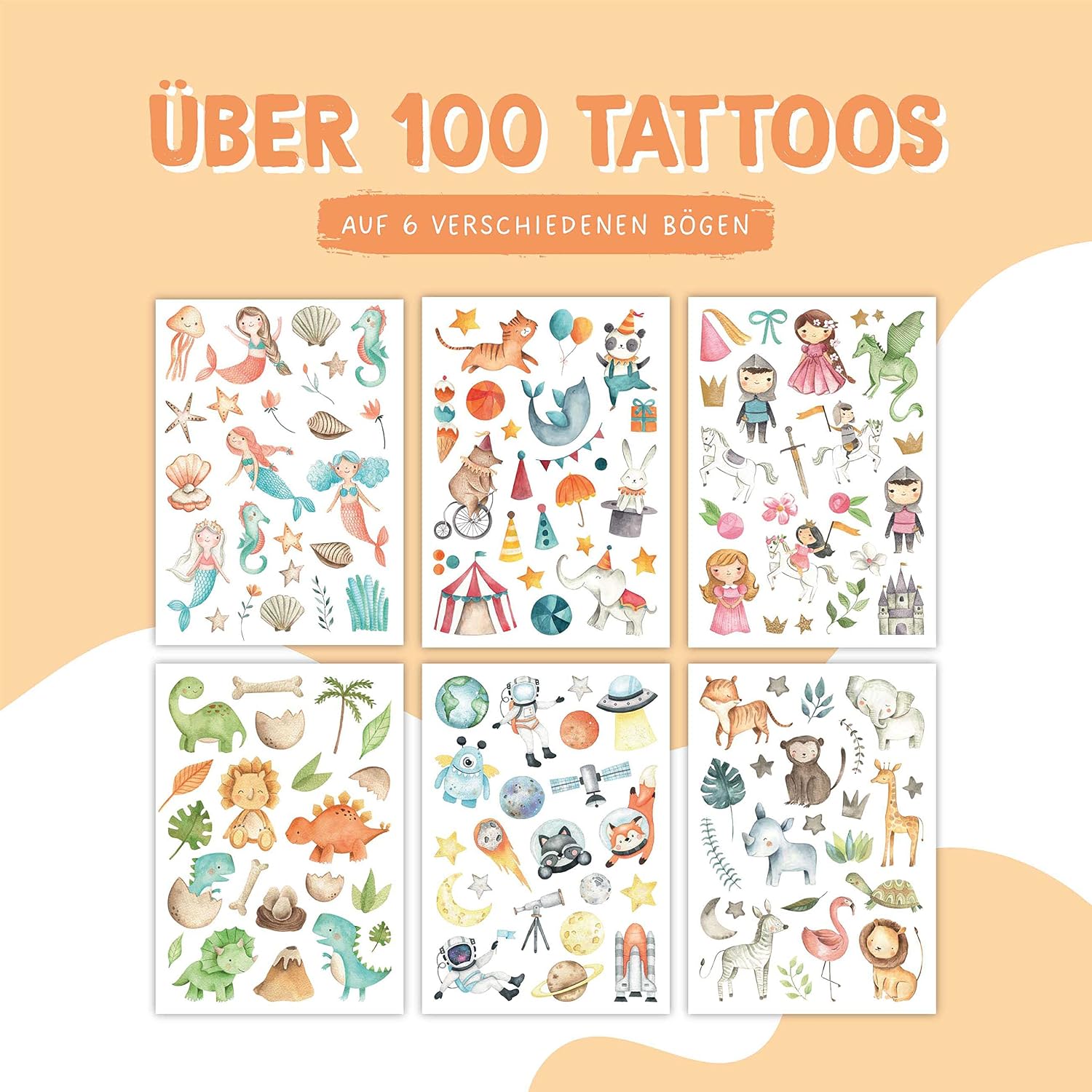 Thumbnail 1 de Papierdrachen 100 Hautfreundliche Kindertattoos