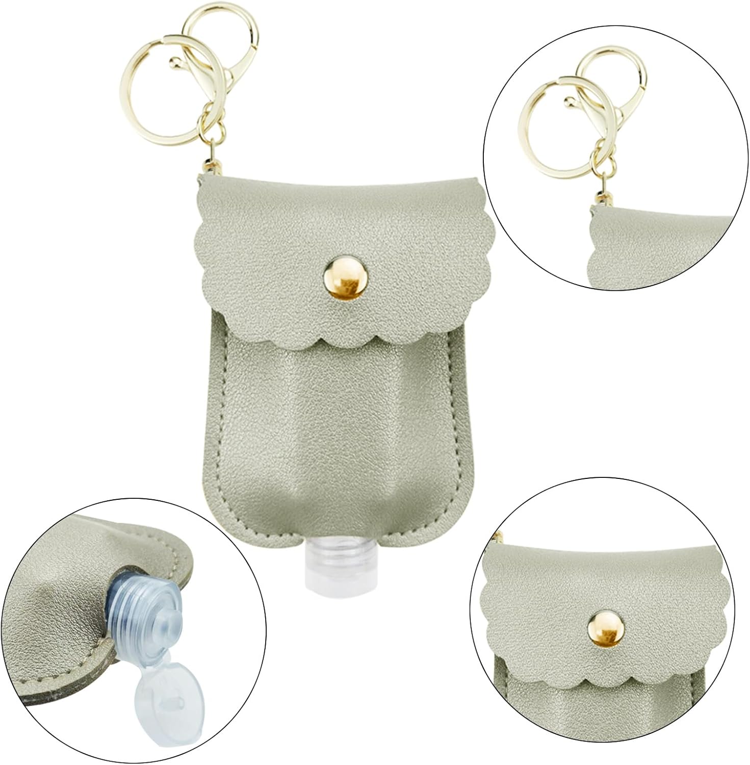 Thumbnail 2 de Qusmeiyici 4 Mini Travel Hand Sanitiser Bottles