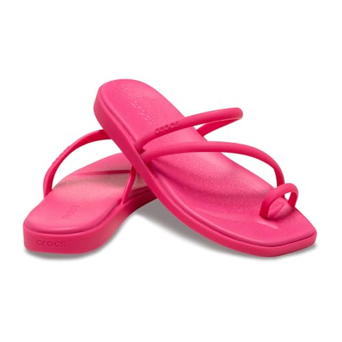 Detalle de Crocs Women's Miami Toe Loop Sandals in Dragon Fruit (UK 9)