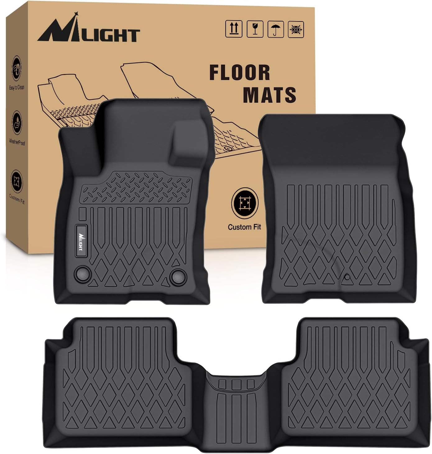 Detalle de Nilight TPE Floor Mats 2021-2025
