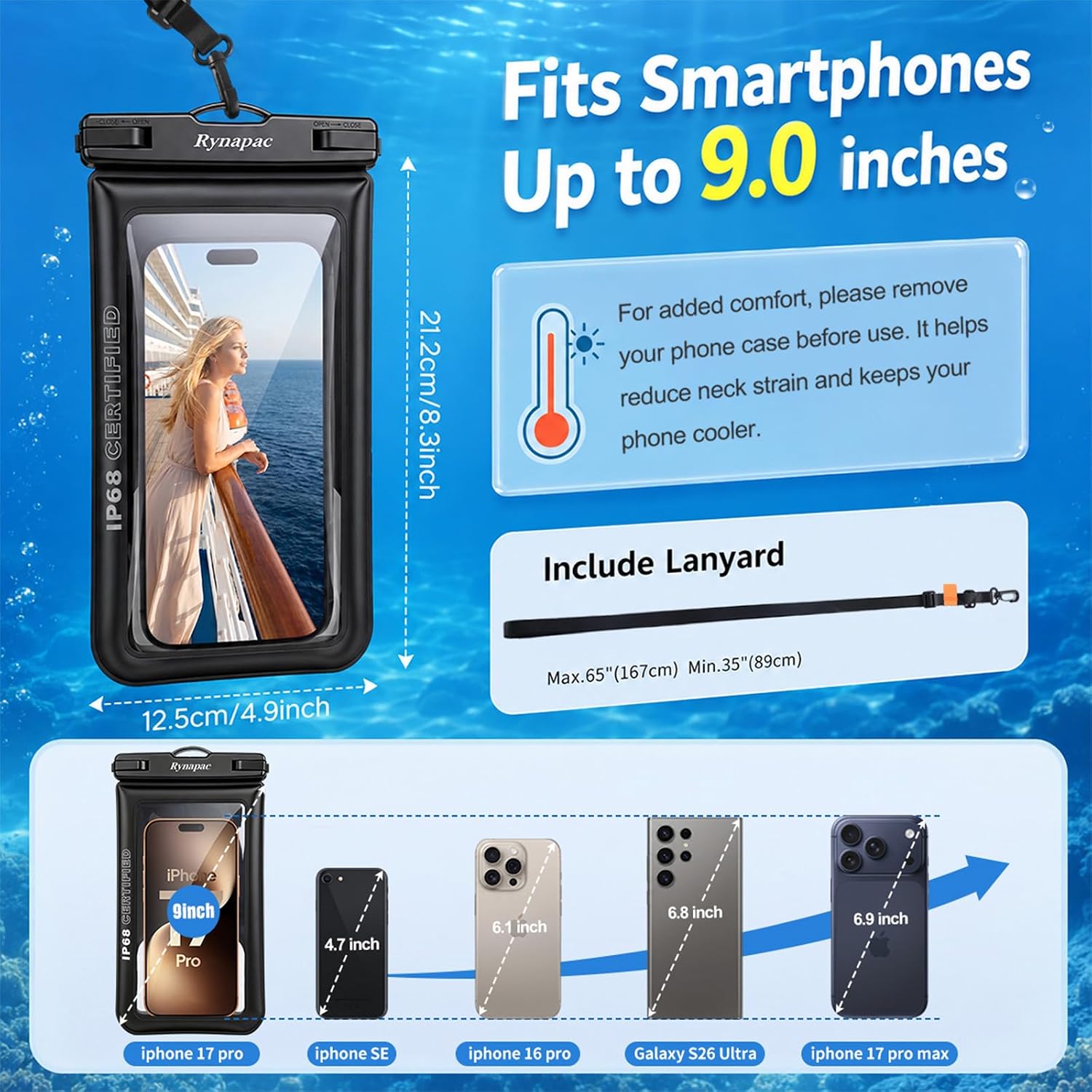 Thumbnail 6 de Waterproof Phone Pouch, up to 9.0 inches