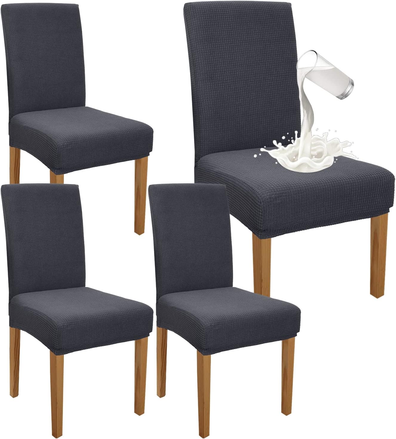 Detalle de Granbest Premium Stuhlhussen 4er Grau