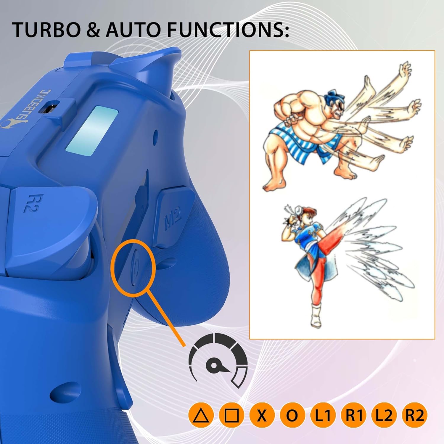 Thumbnail 5 de SUBSONIC Controller wireless Bluetooth per PS4 con LED, vibrazione e jack 3,5 mm per cuffie