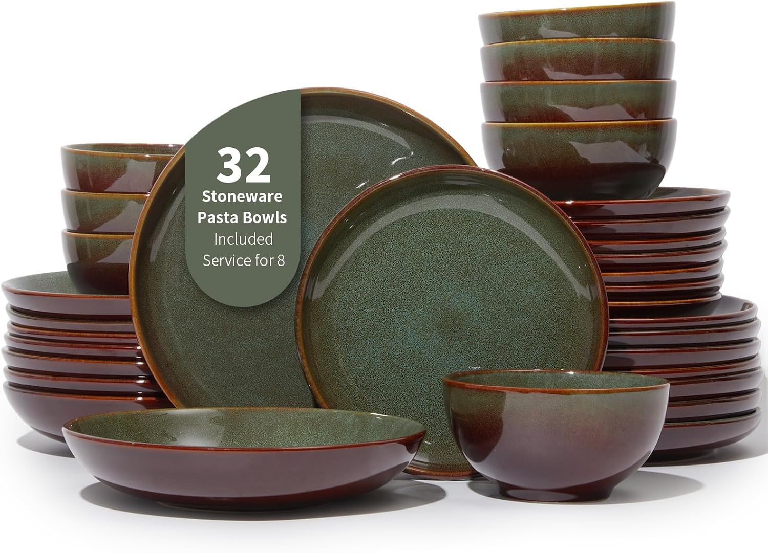 Detalle de Pokini 32-Piece Dinnerware Set 32 🍽