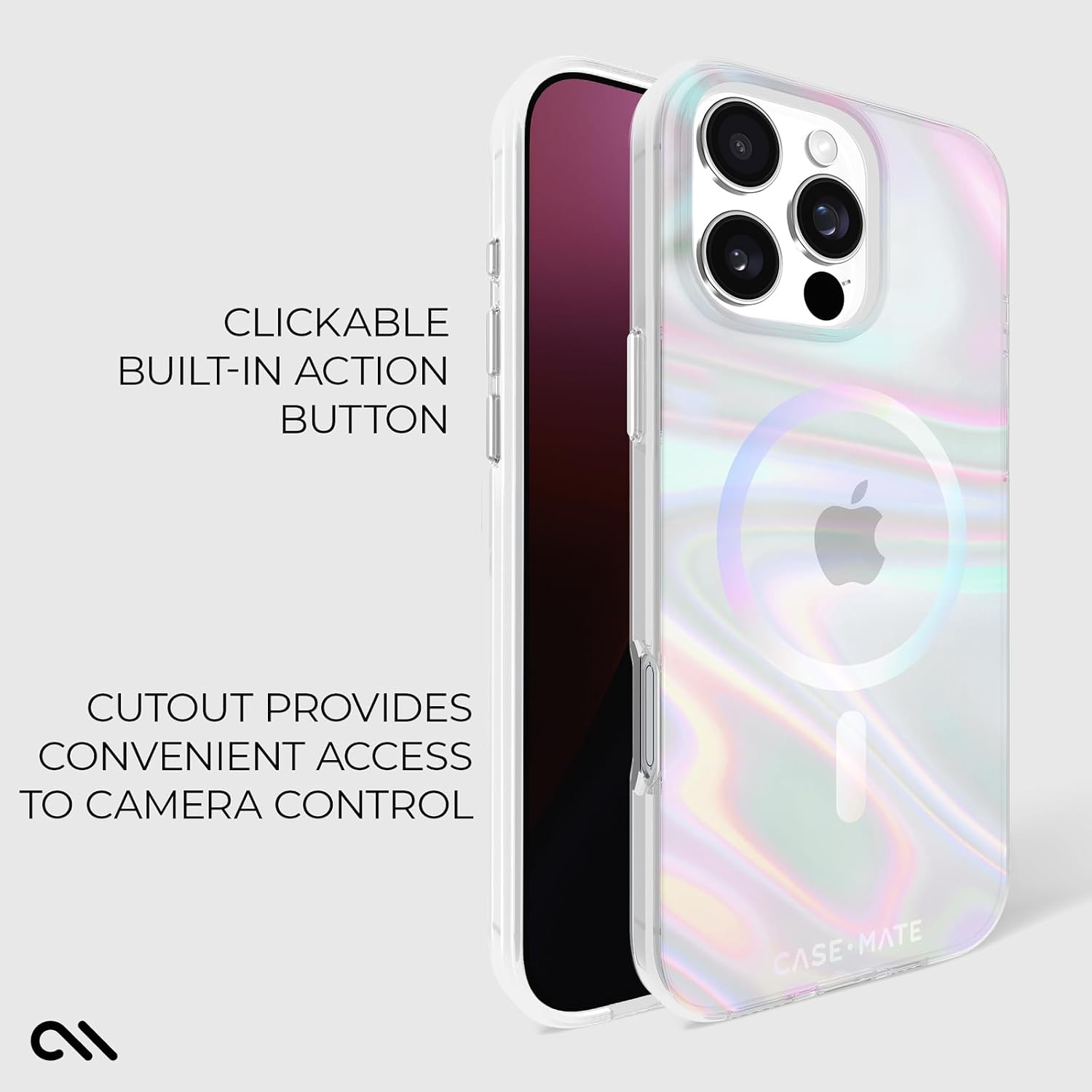 Detalle 2 de Case-Mate Soap Bubble iPhone 16 Pro Max Case