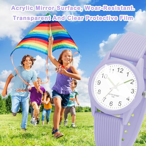 Thumbnail 2 de SOCICO Kids Analog Watch for Boys & Girls (Purple) – 50M Water Resistant, Easy Read Dial, Ages 3–12