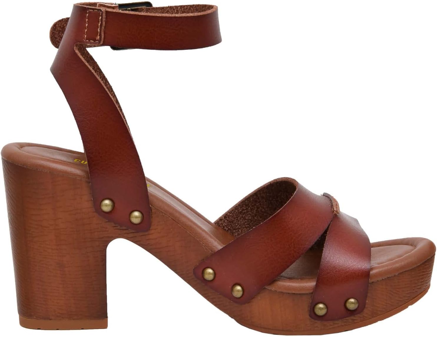 Detalle 2 de CUSHIONAIRE Women’s Sandra Faux Wood Sandal with +LiteSole Technology (Wide Widths Available)