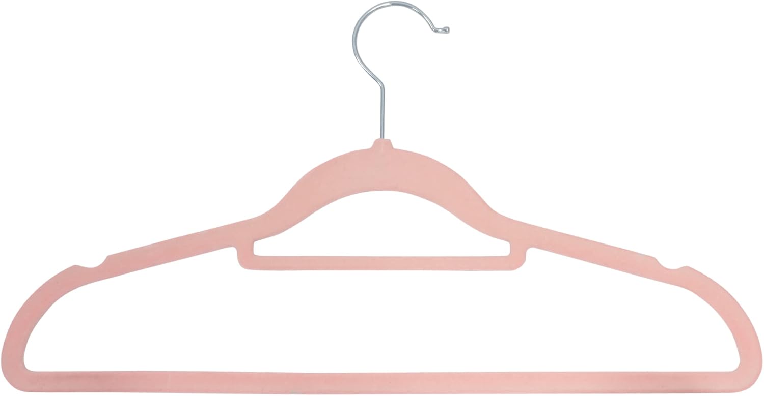 Thumbnail 6 de Sasha Morel 20 Pack Velvet Coat Hangers – Non-Slip, Space-Saving Pink Hangers with 360° Swivel Hooks