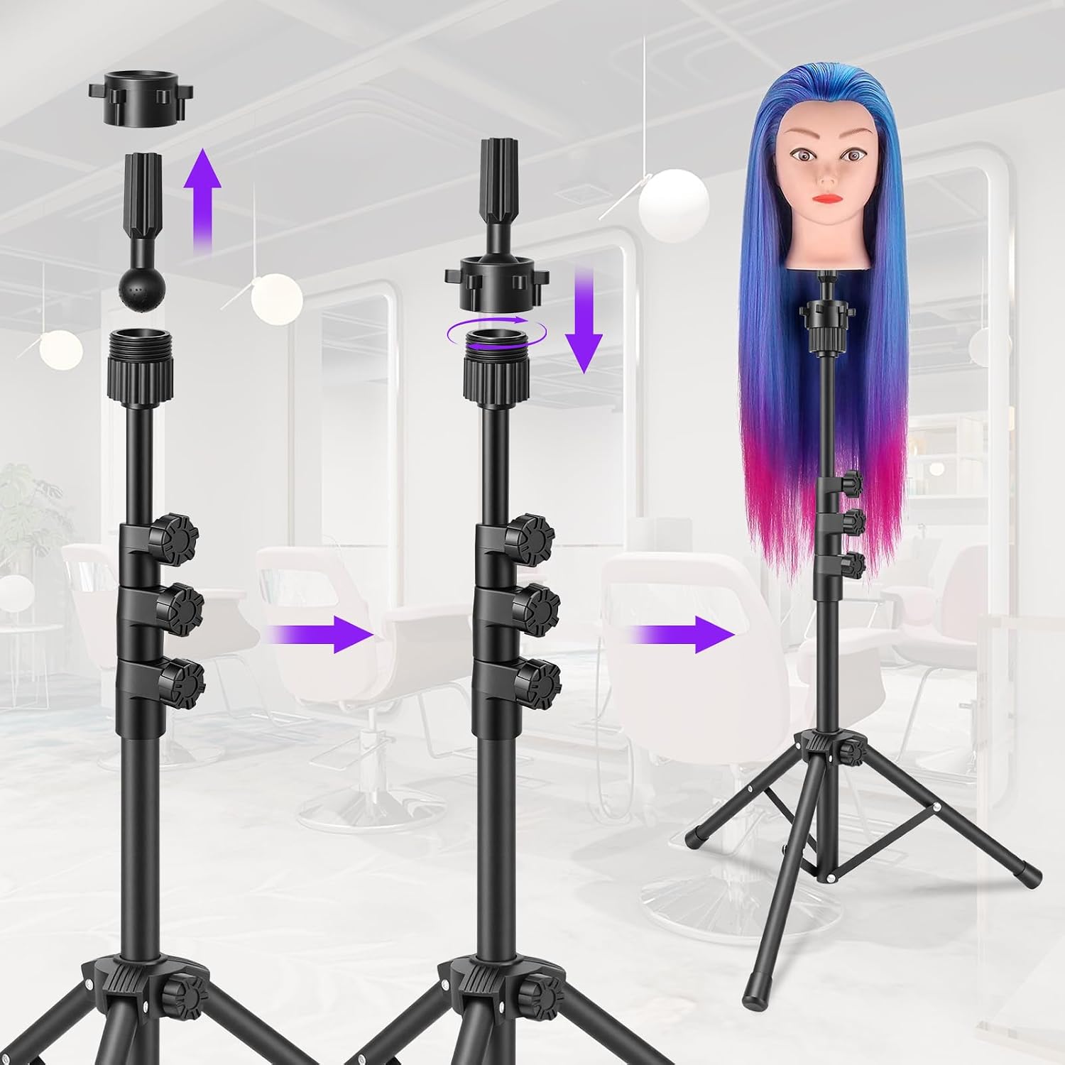 Detalle 2 de TwoWin 55 inch wig stand