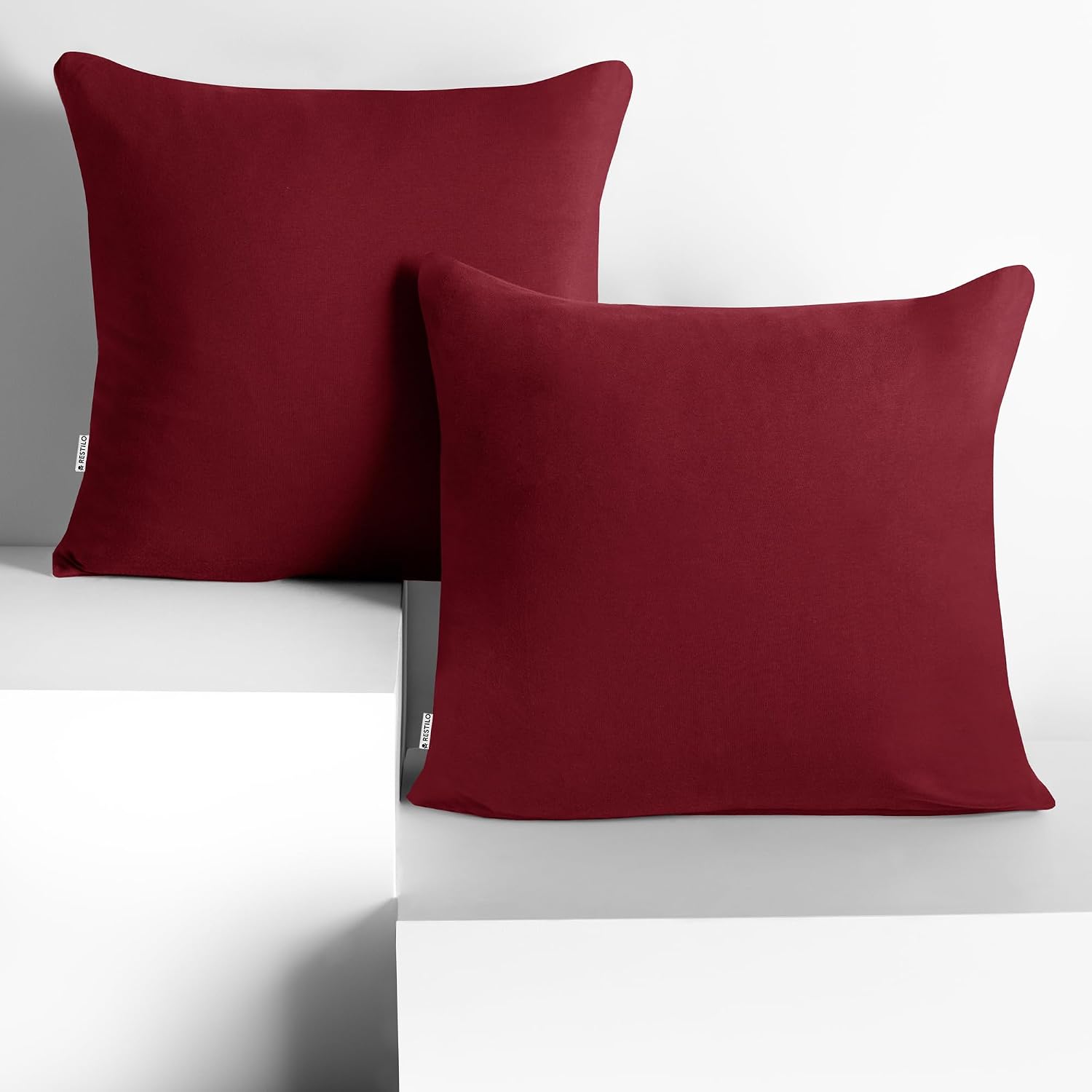Detalle de DecoKing Amber örngott, 2-pack 40 x 40 cm i kammad bomull med dragkedja
