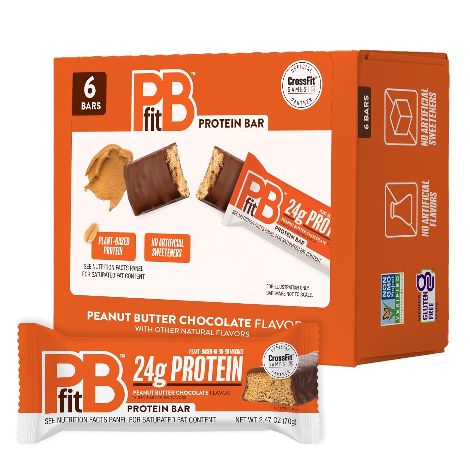Detalle 1 de PBfit Protein Bars 22g Protein