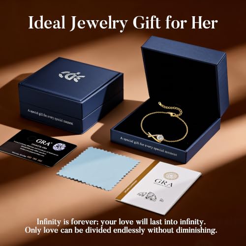 Thumbnail 7 de CDE Infinity Bracelets for Women Birthstone Bracelet with 14K Gold Plated