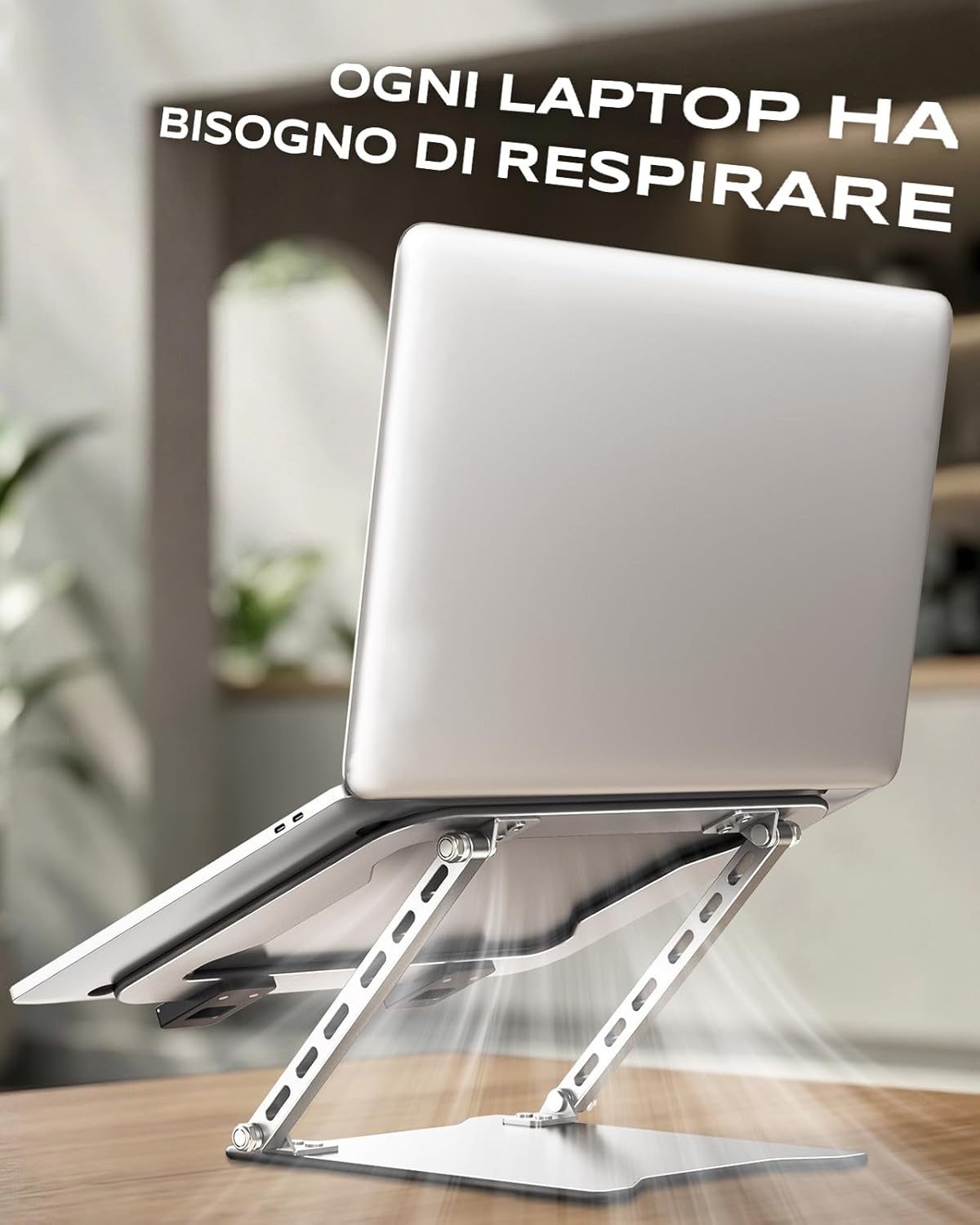 Thumbnail 6 de Babacom Ultra-Sottile Supporto PC Portatile regolabile in altezza (10–15,6") con doppia barra