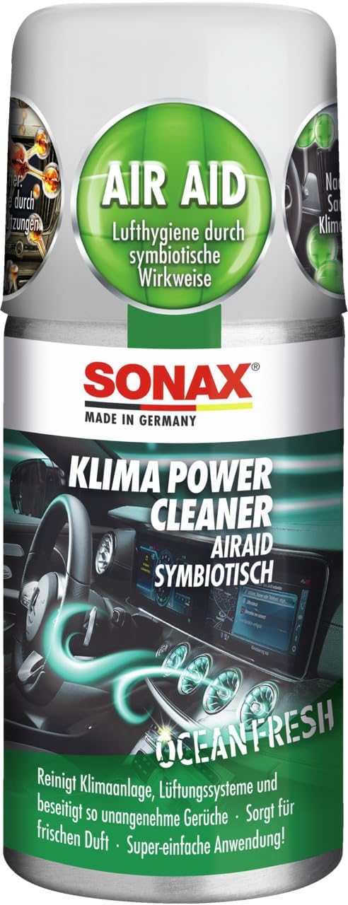 Thumbnail 6 de SONAX KlimaPowerCleaner AirAid Klimaanlagenreiniger Green Lemon (100 ml) – langanhaltende Luft hygiene im Auto
