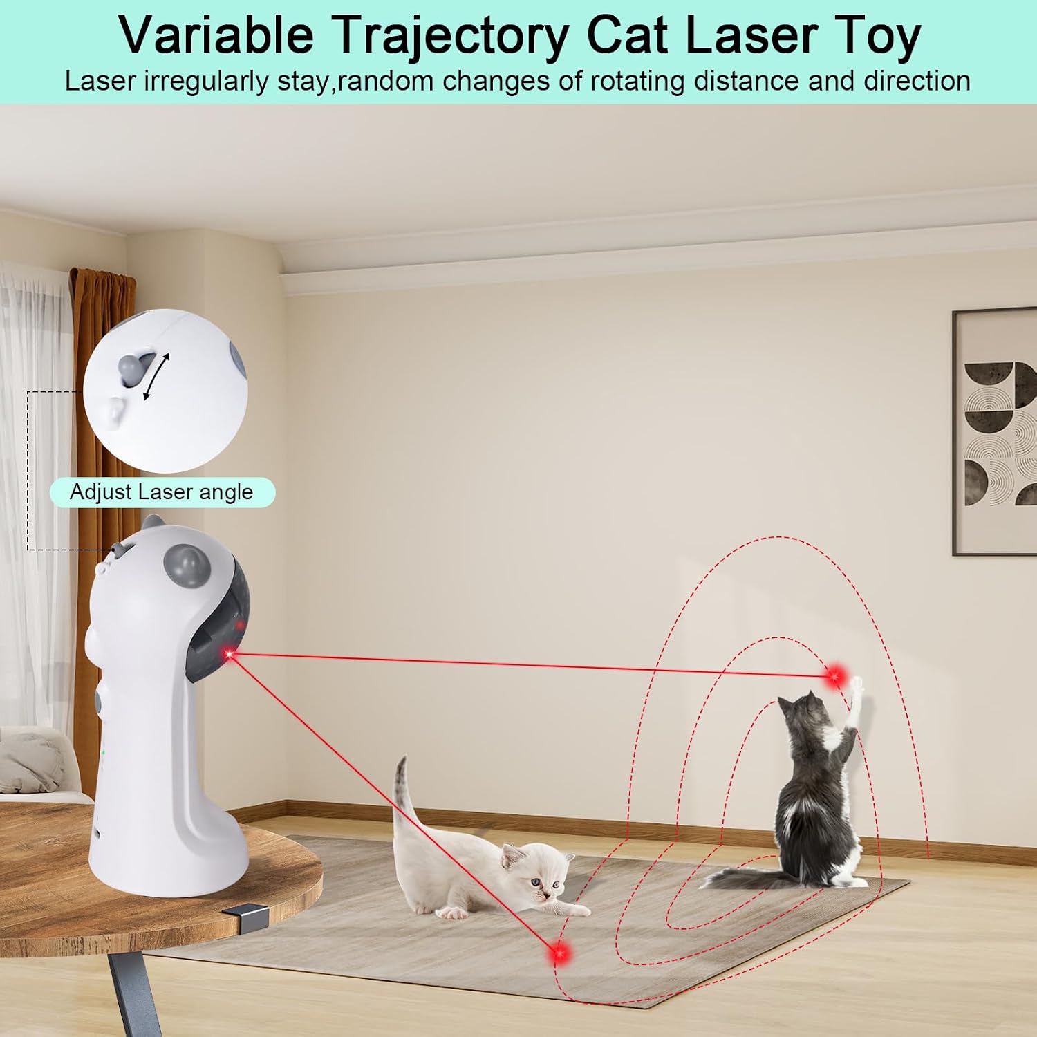 Detalle 2 de TBTeek Cat Toy Automatic, 5 Patterns đ±