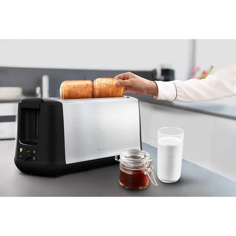 Detalle de Moulinex Subito Select LS342D10 Tostadora 1700W Acero inoxidable 🍽