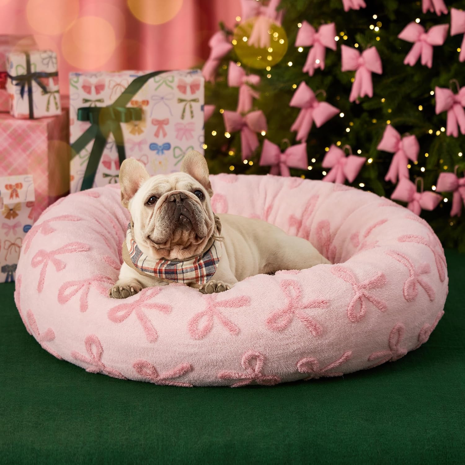 Thumbnail 6 de LE SURE US-IMCDonutBed Donut Dog Bed, 30 x 30 x 8 in, Pink Taffy