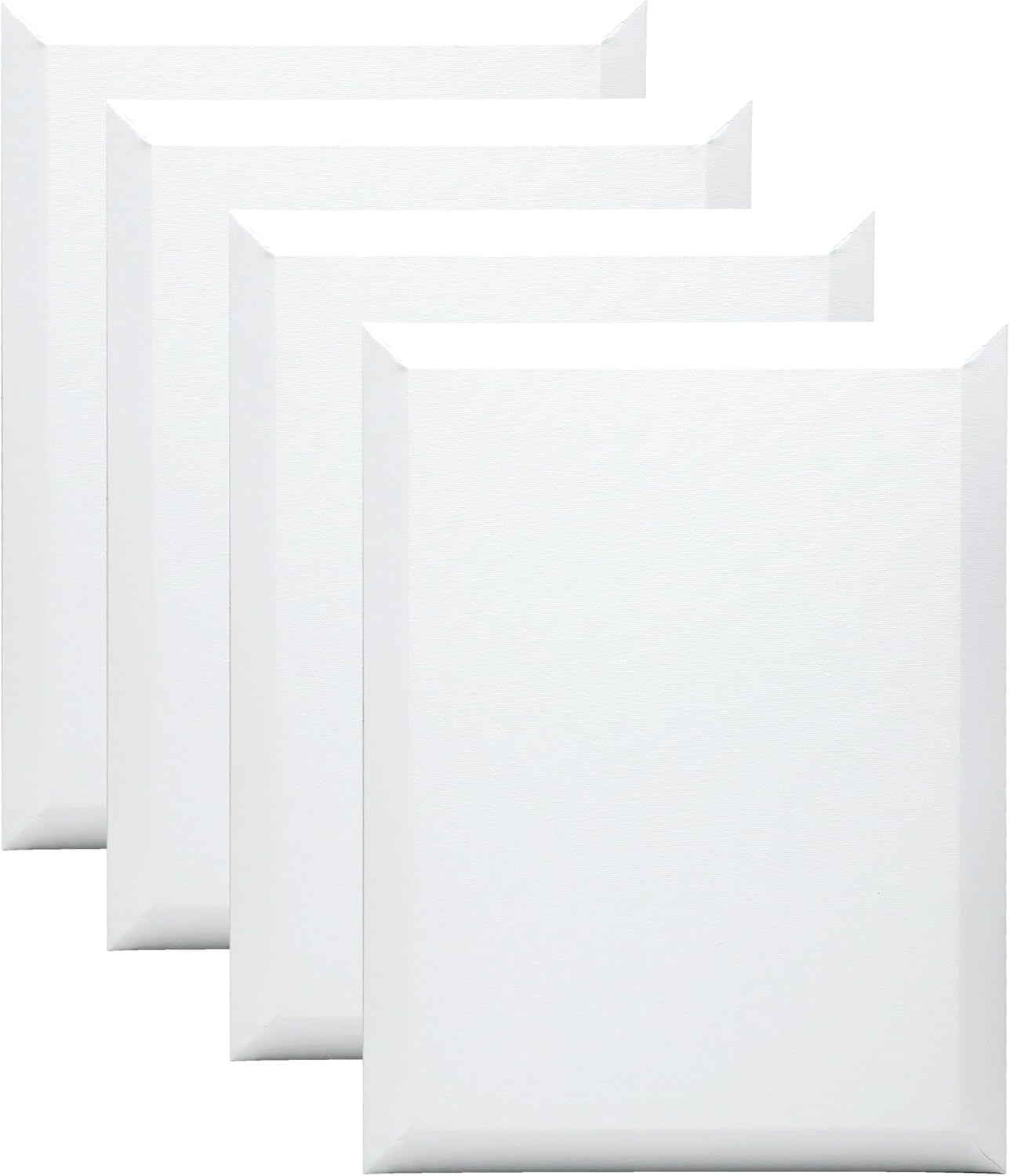Detalle de EXERZ 30x40cm Bevelled Edge Pre-Stretched Canvas 4pk – 100% Cotton, Wooden Frame