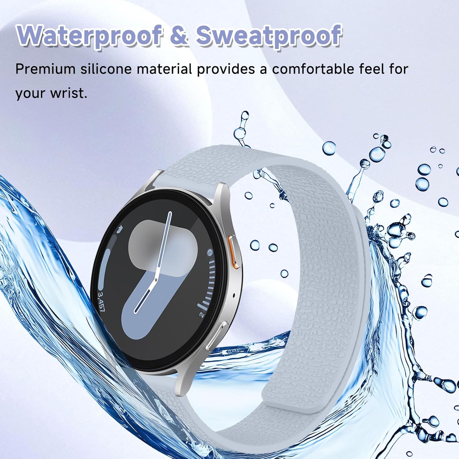 Thumbnail 4 de CiimWaa Armband 22 mm / 20 mm Magnet Silikon – wasserdichtes Ersatzband mit Magnetverschluss