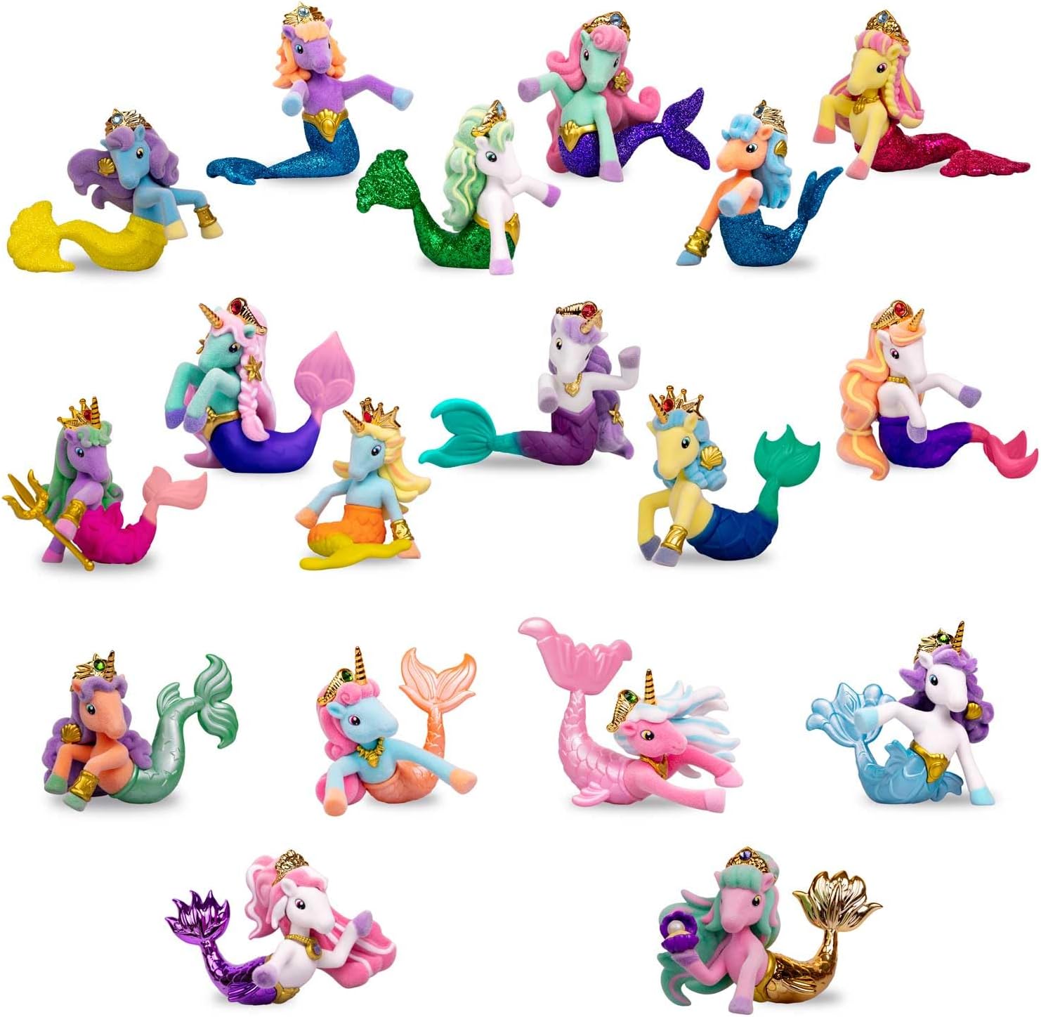Detalle de Galupy MERMAID - Figurine sirena unicorno da collezione, 20 pezzi inclusi
