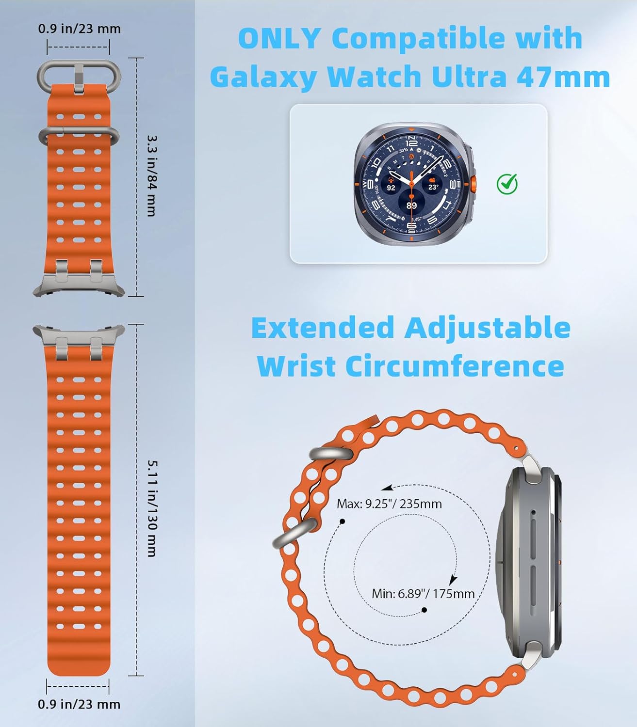 Thumbnail 1 de MoKo Ocean Strap for Galaxy Watch Ultra 47mm