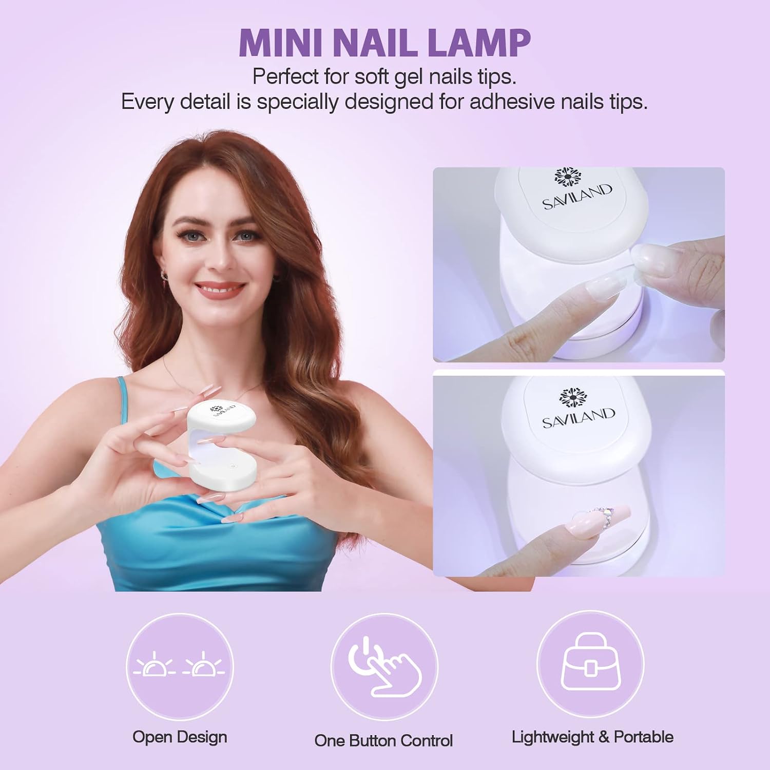 Thumbnail 5 de SAVILAND Gel Nail Tips Kit, 500 Pieces