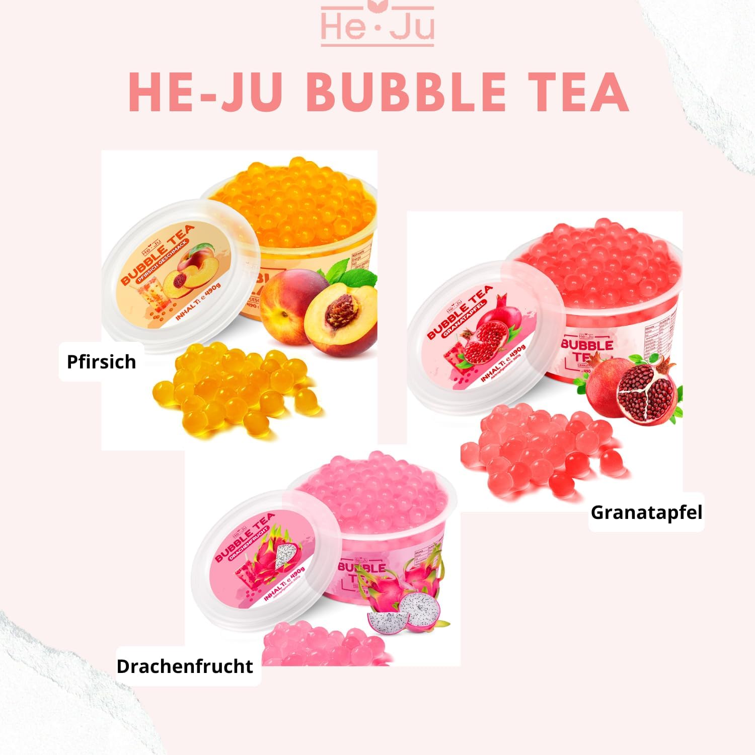 Thumbnail 6 de Perles Bubble Tea PĂȘche 490 g đ§