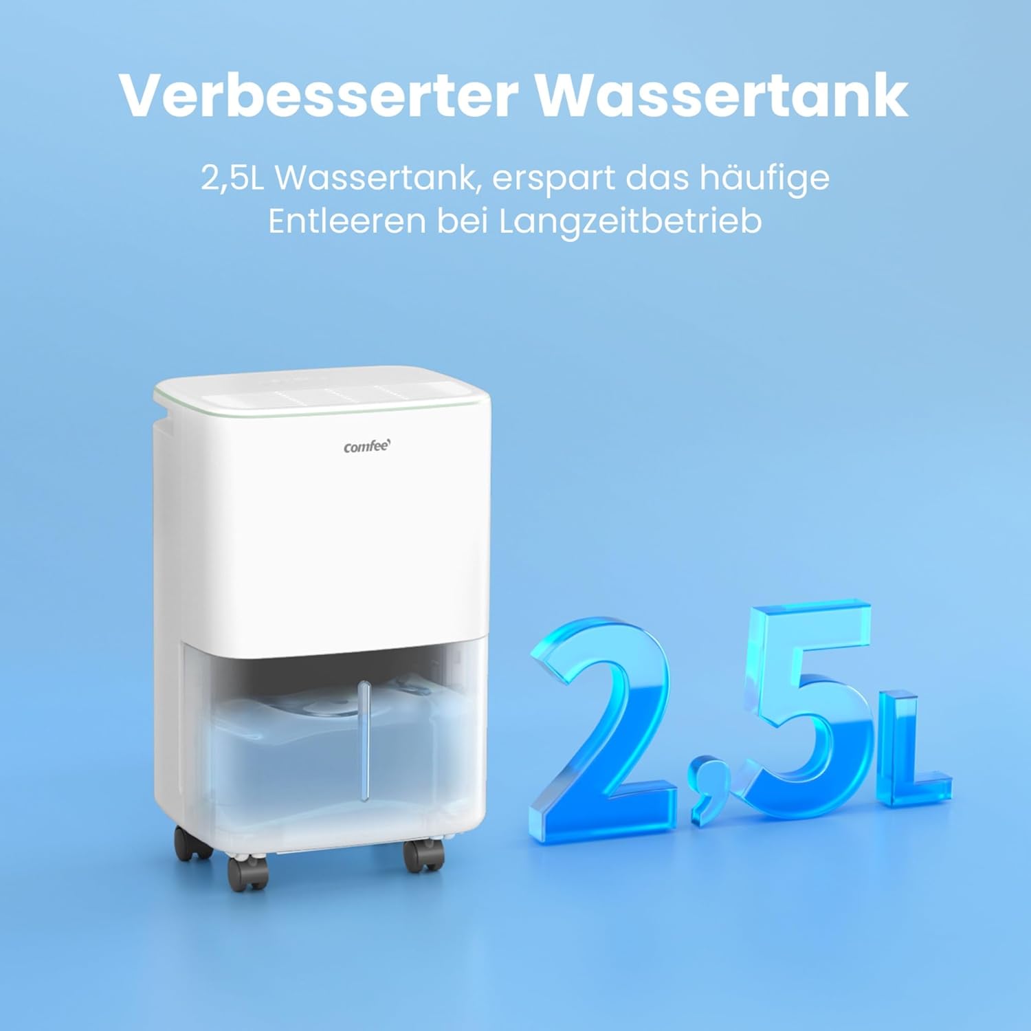 Thumbnail 6 de COMFEE Luftentfeuchter 12 Liter/Tag CDDOE-12DEN7-QA3(EU) für ca. 50 m³ – mit Kindersicherung & 36 dB