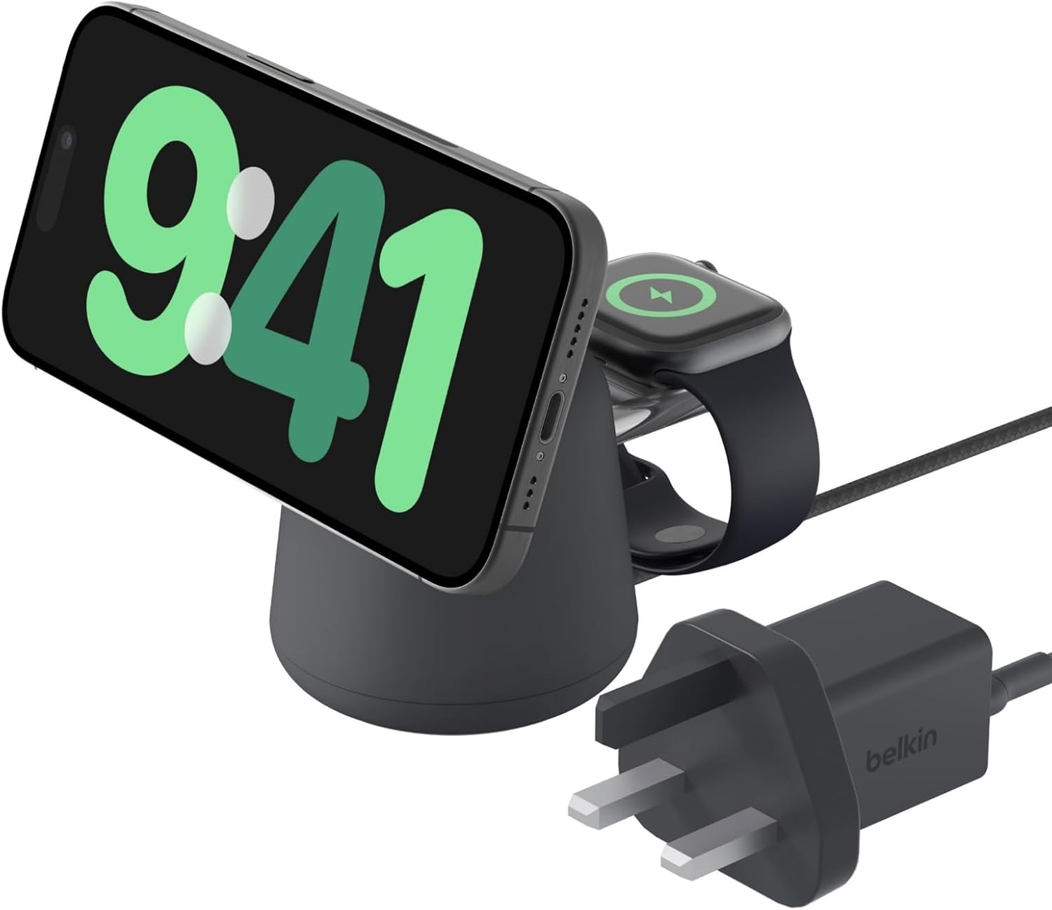 Detalle de Belkin BoostCharge Pro 2-in-1 Wireless Charger
