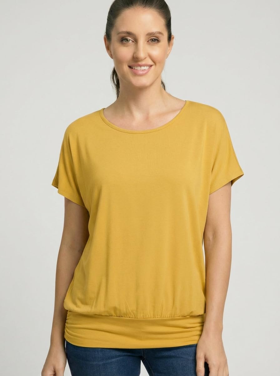 Detalle de Van Der Rich® Damen T-Shirt Kurzarm Rundhalsausschnitt Sommer
