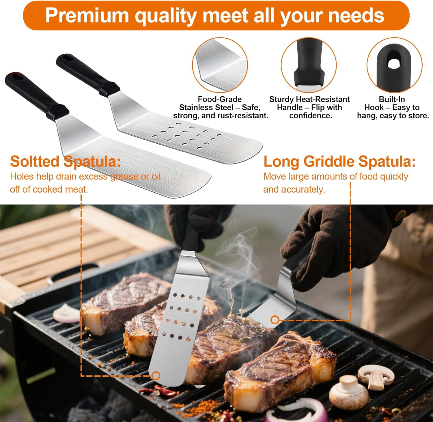 Thumbnail 1 de Haultery 42PCS Griddle Accessories Kit for Blackstone and Camp Chef — Flat Top Grill Tools Set