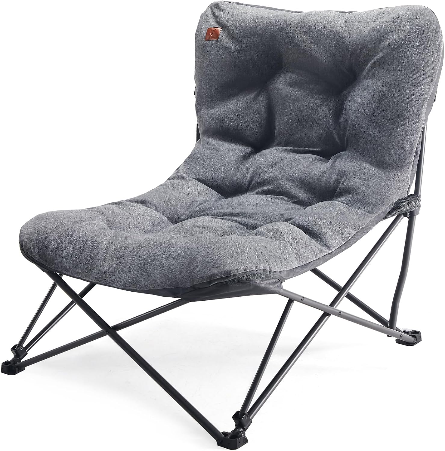 Detalle de EVER ADVANCED Luxus Campingstuhl XXL – Faltbar, 180 kg Tragkraft, Hochlehne, gepolstert