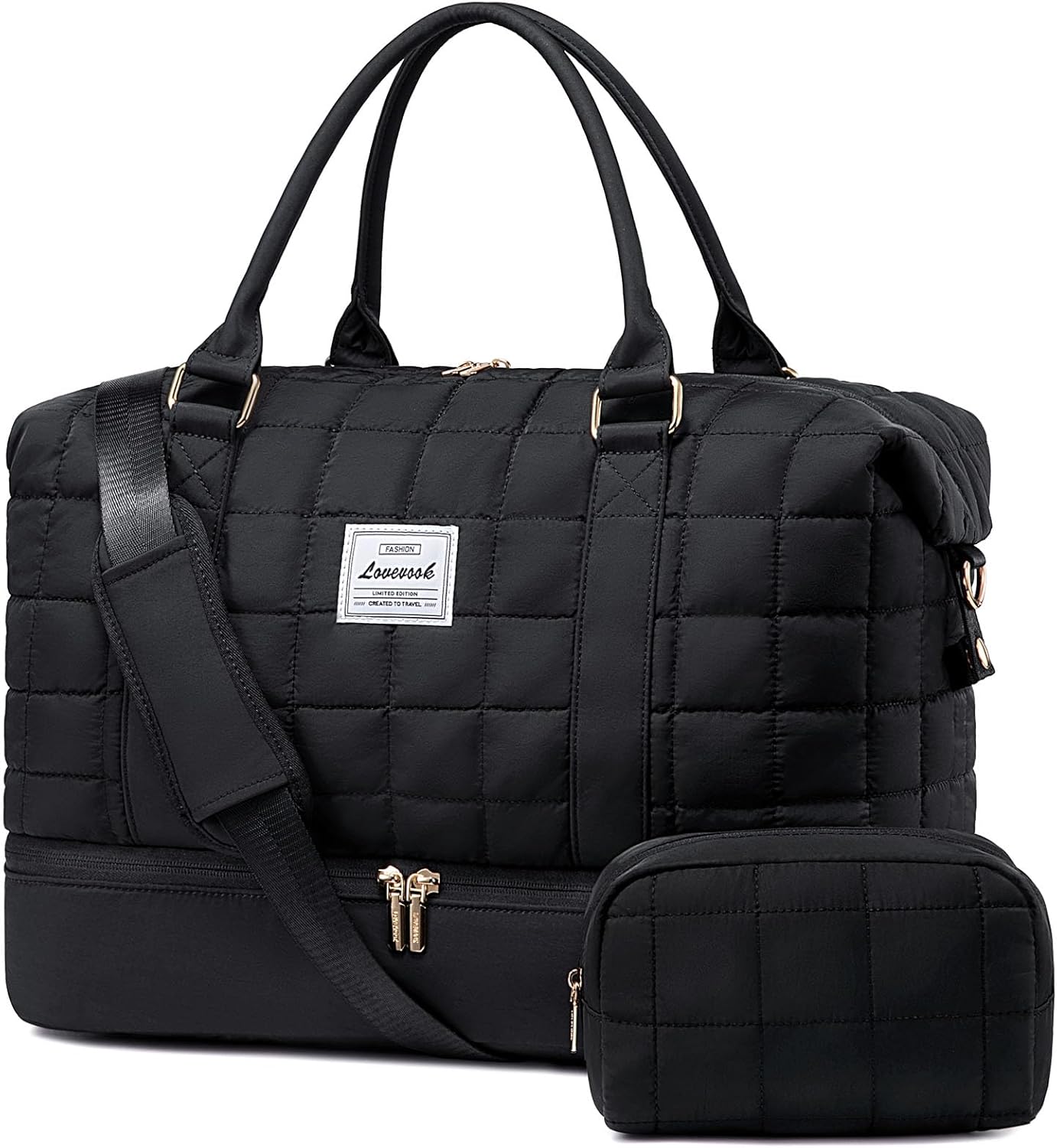 Detalle de LOVEVOOK Reisetasche Damen Groß – Leicht & Vielseitig mit Schuhfach und Nassfach