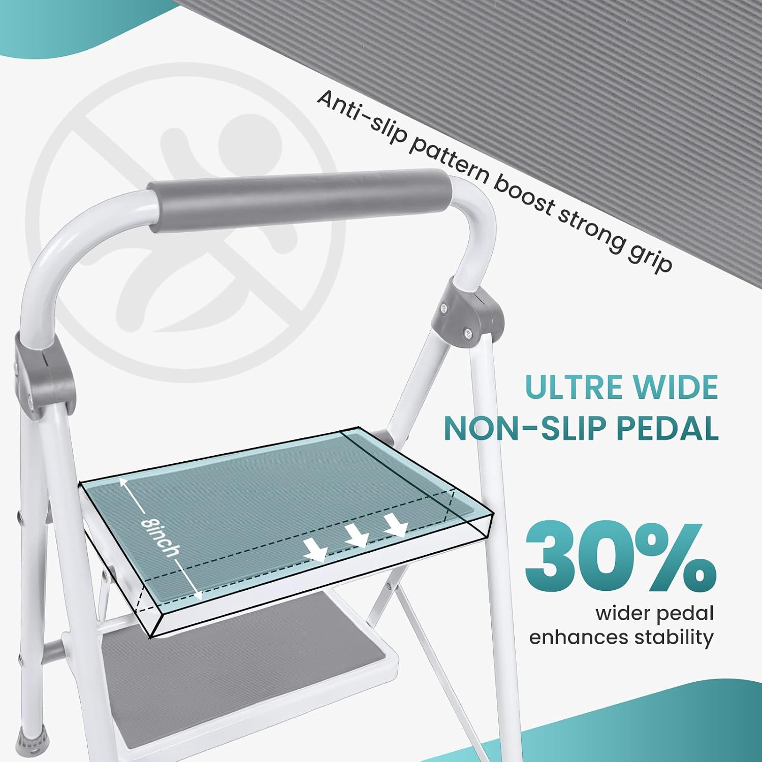 Thumbnail 5 de OLIXIS 2-Step Ladder, 330 lb Capacity