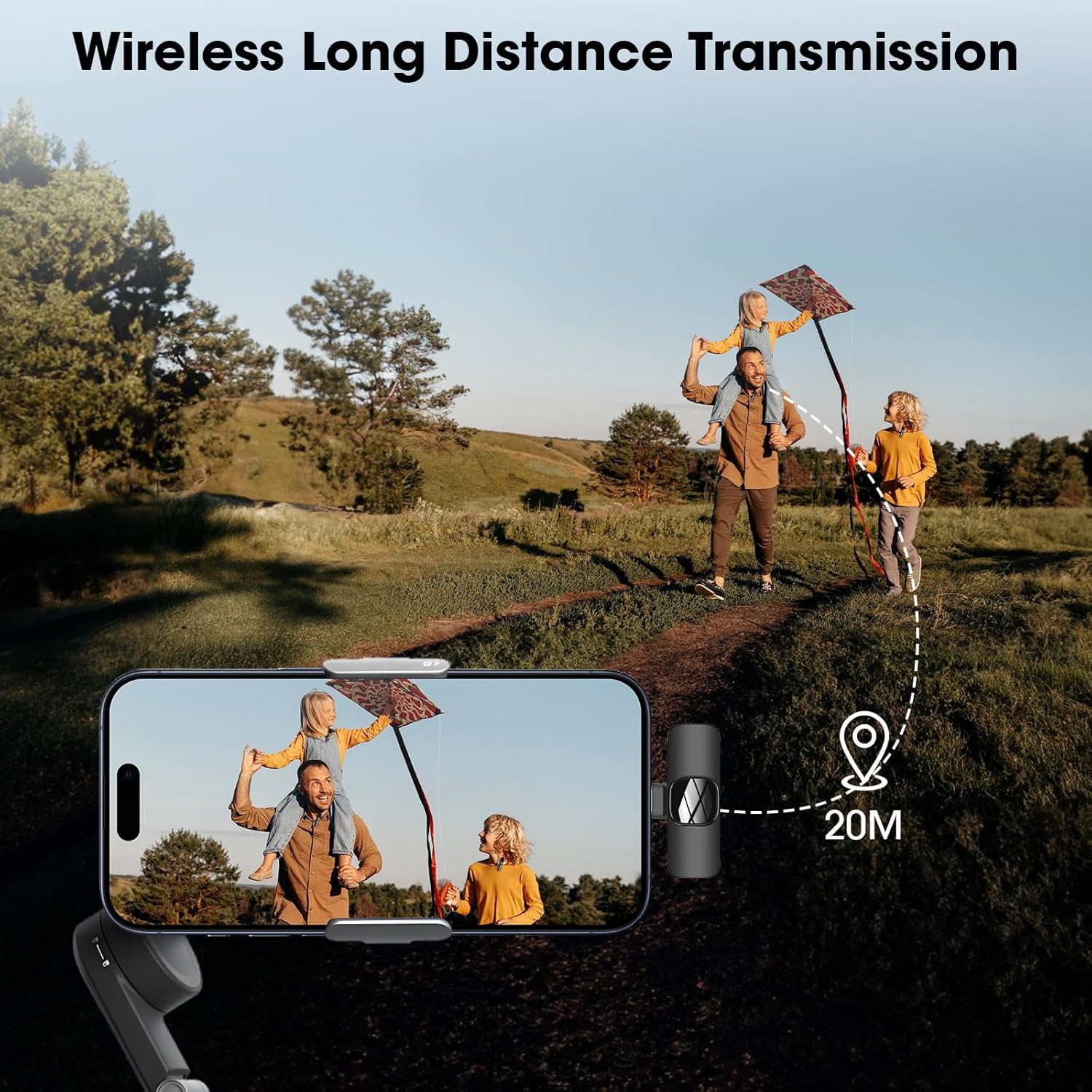 Thumbnail 6 de HMKCH Wireless Lavalier Microphone 6h battery