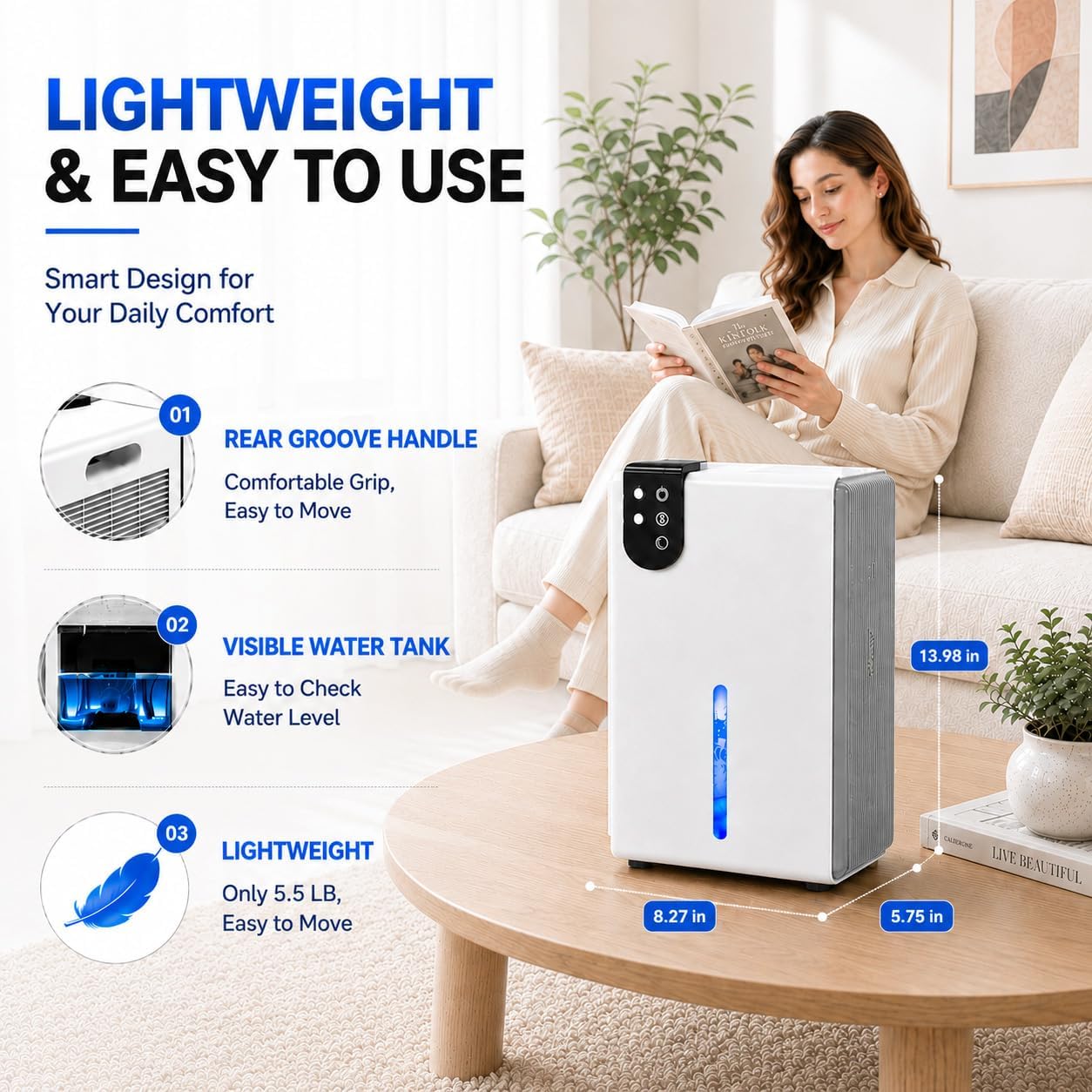 Thumbnail 6 de Small Dehumidifier 98 oz