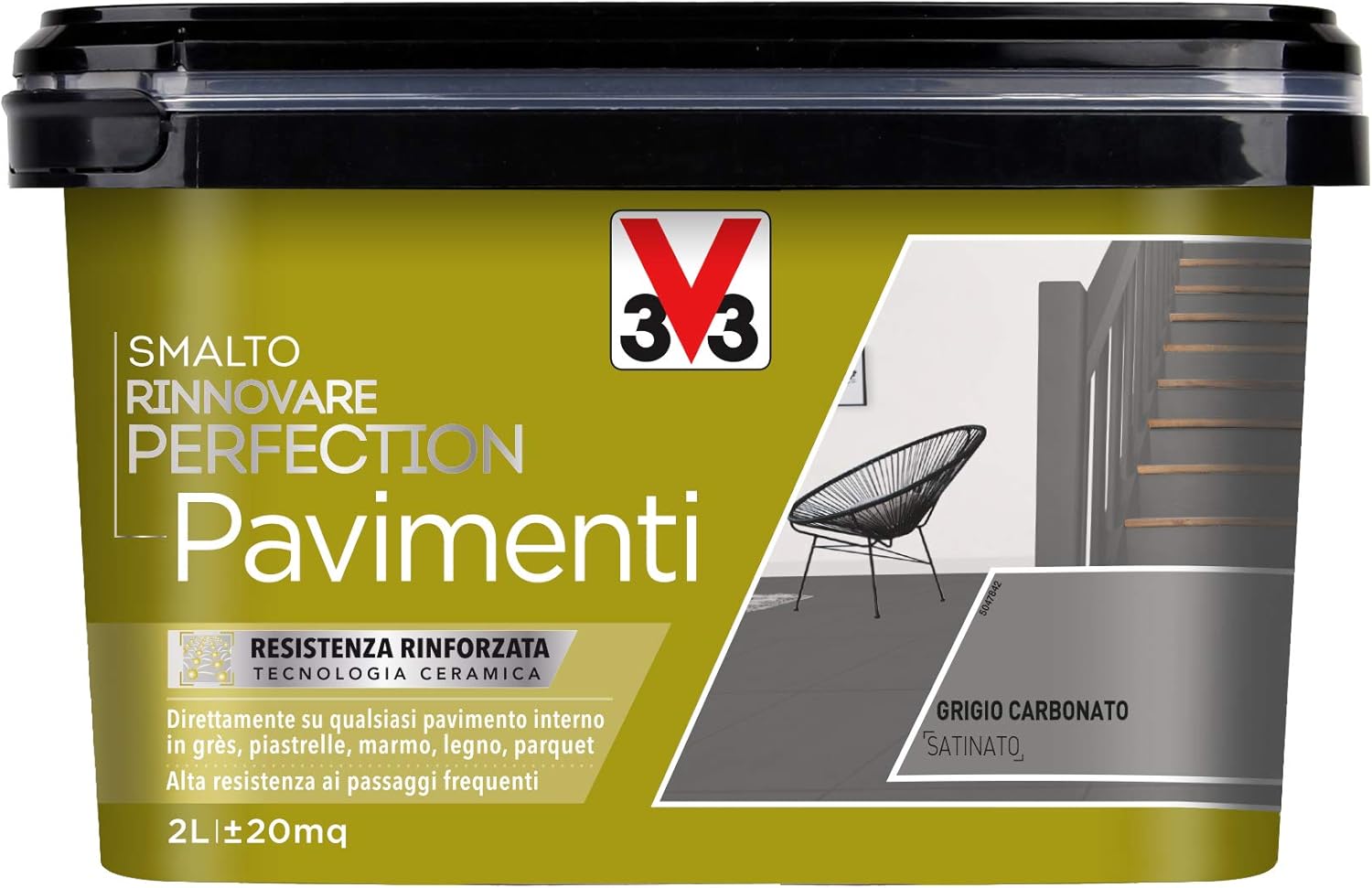 Thumbnail 3 de V33 Smalto Rinnovare Perfection Grigio 0,75 L
