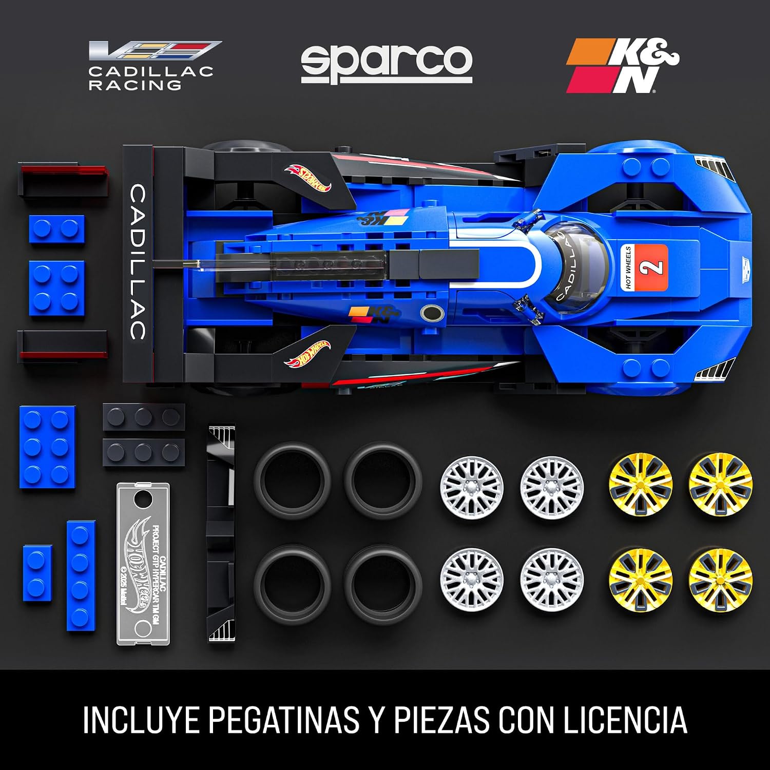 Thumbnail 3 de Mattel Brick Shop JFR89 Cadillac Project GTP 236 piezas