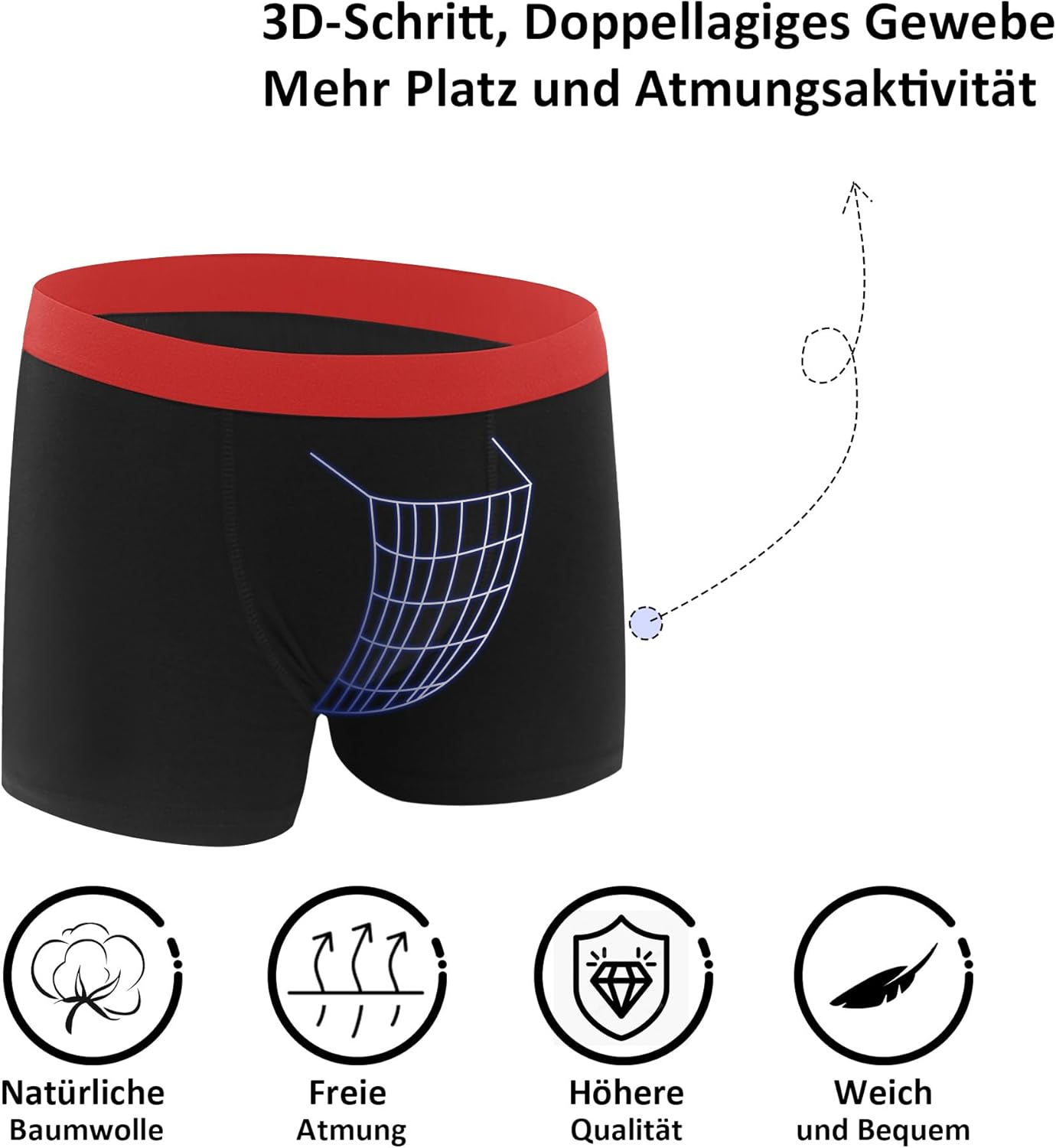 Thumbnail 2 de Lakpoau Jungen Boxershorts 12er Pack aus Baumwolle (Größen 134–176)