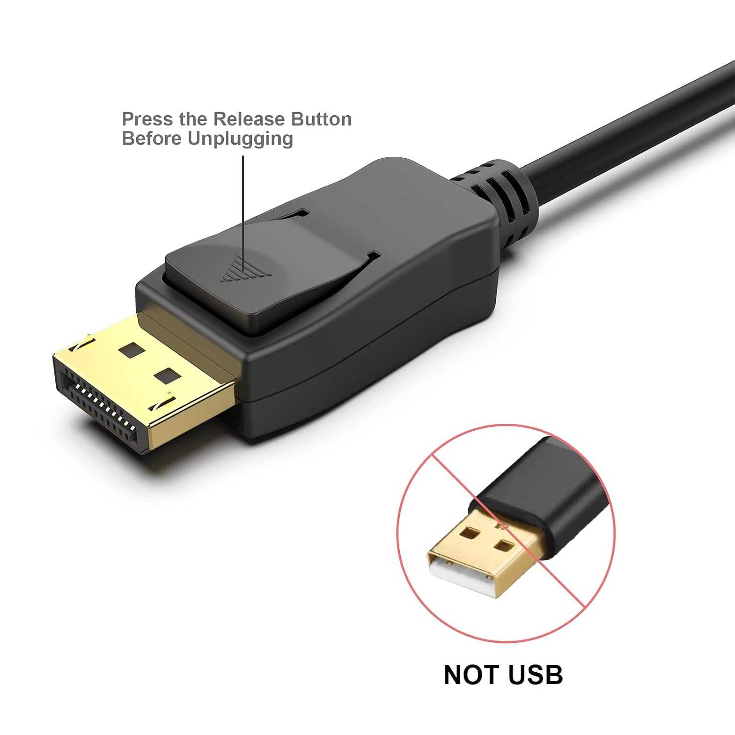 Thumbnail 2 de AVACON 4K DisplayPort to HDMI 3840x2160 Cable